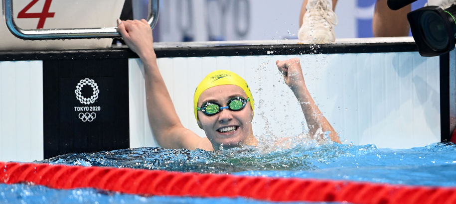 Ariarne Titmus hits the wall in the 200m Free final in Tokyo
