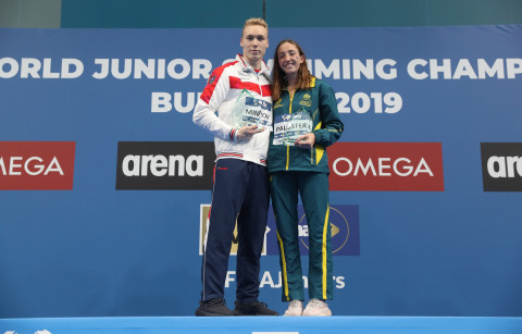 Lani Pallister wins 'Female Swimmer of the Meet, while Russia's Andrei Minakov takes it for the men.